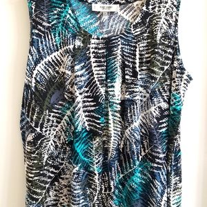 Plus Size Blue/Black Blouse